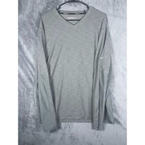 Nike Golf Men's Performance V Neck Sweater Sweatshirt Gray Size XL